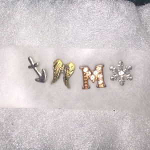 NEVER BEEN TOUCHED. 4 ORIGAMI OWL CHARMS